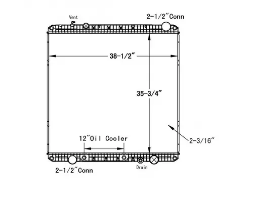 FREIGHTLINER CASCADIA RADIATOR ASSEMBLY