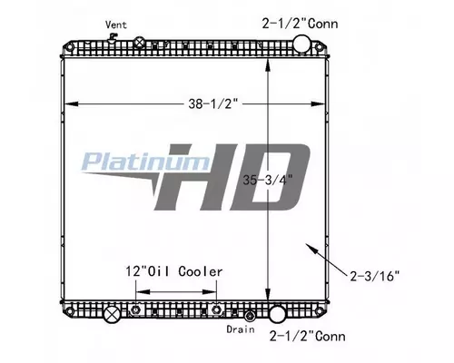 FREIGHTLINER CASCADIA RADIATOR ASSEMBLY