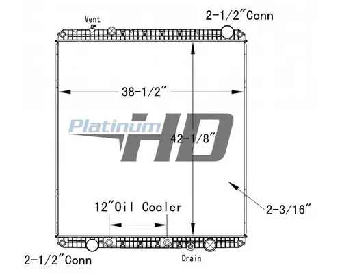 FREIGHTLINER CASCADIA RADIATOR ASSEMBLY