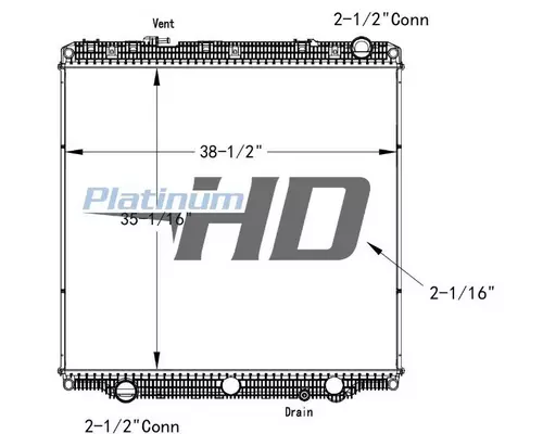 FREIGHTLINER CASCADIA RADIATOR ASSEMBLY
