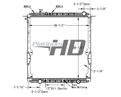 FREIGHTLINER CASCADIA RADIATOR ASSEMBLY