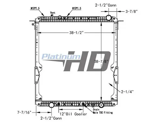 FREIGHTLINER CASCADIA RADIATOR ASSEMBLY