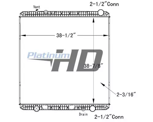 FREIGHTLINER CASCADIA RADIATOR ASSEMBLY