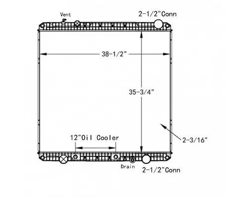 FREIGHTLINER CASCADIA RADIATOR ASSEMBLY