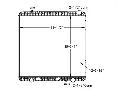 FREIGHTLINER CASCADIA RADIATOR ASSEMBLY