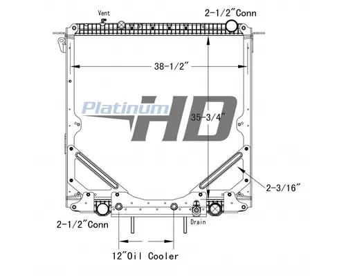 FREIGHTLINER CASCADIA RADIATOR ASSEMBLY