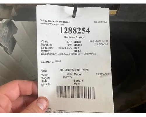 FREIGHTLINER CASCADIA Radiator Shroud