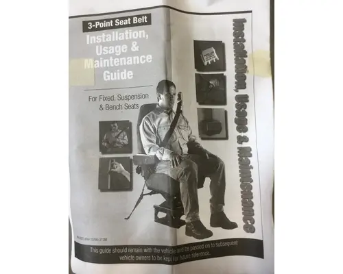 FREIGHTLINER CASCADIA SEAT BELT