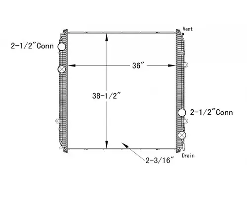 FREIGHTLINER CENTURY 112 RADIATOR ASSEMBLY
