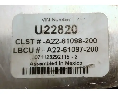 FREIGHTLINER CENTURY CLASS 120 Instrument Cluster