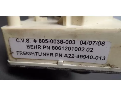 FREIGHTLINER CENTURY CLASS 120 Temperature Control