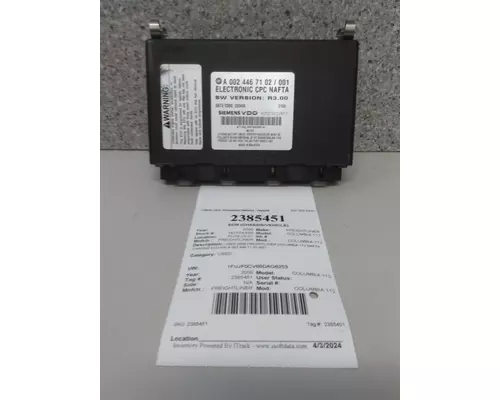FREIGHTLINER COLUMBIA 112 CHASSIS CONTROL MODULE (CCM)