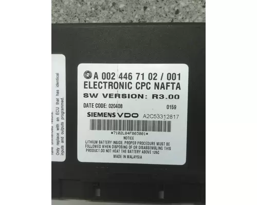 FREIGHTLINER COLUMBIA 112 CHASSIS CONTROL MODULE (CCM)
