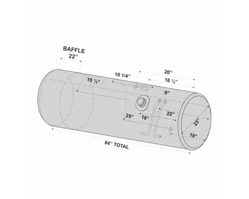 FREIGHTLINER COLUMBIA 120 2001-2015 FUEL TANK