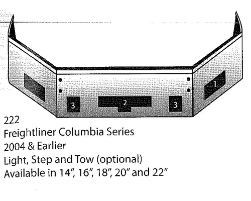 FREIGHTLINER COLUMBIA 120 2001-2018 BUMPER ASSEMBLY, FRONT