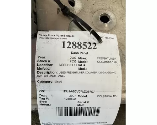 FREIGHTLINER COLUMBIA 120 Dash Panel