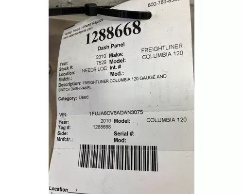 FREIGHTLINER COLUMBIA 120 Dash Panel