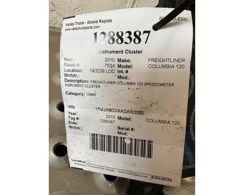 FREIGHTLINER COLUMBIA 120 Instrument Cluster