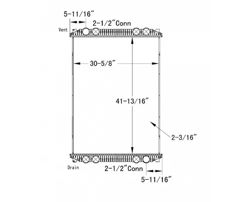 FREIGHTLINER COLUMBIA 120 RADIATOR ASSEMBLY