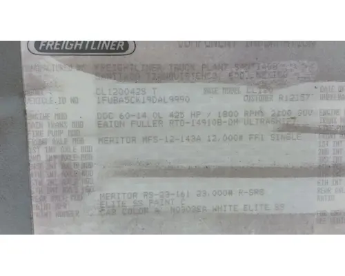 FREIGHTLINER COLUMBIA 120 WHOLE TRUCK FOR RESALE