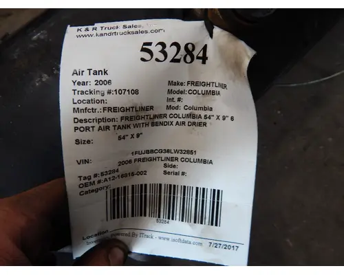 FREIGHTLINER COLUMBIA Air Tank