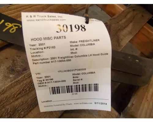 FREIGHTLINER COLUMBIA Body Parts, Misc.