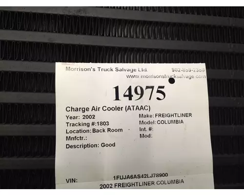 FREIGHTLINER COLUMBIA Charge Air Cooler (ATAAC)