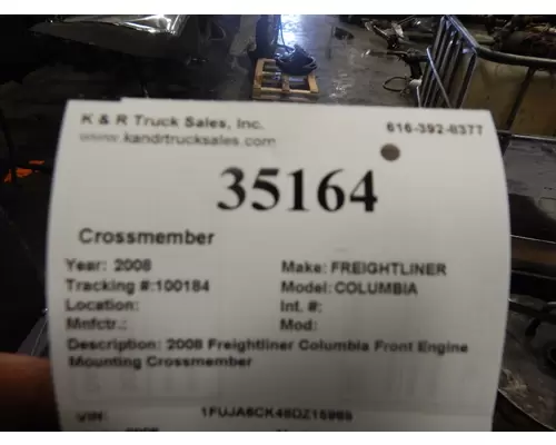 FREIGHTLINER COLUMBIA Crossmember