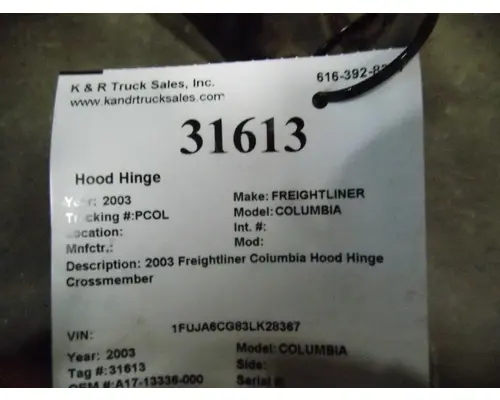 FREIGHTLINER COLUMBIA Door Hinge, Front