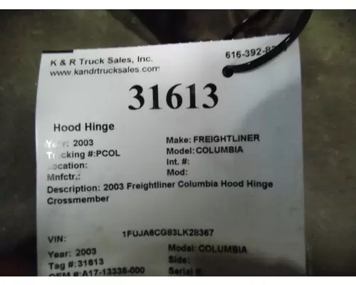 FREIGHTLINER COLUMBIA Hood Hinge 1