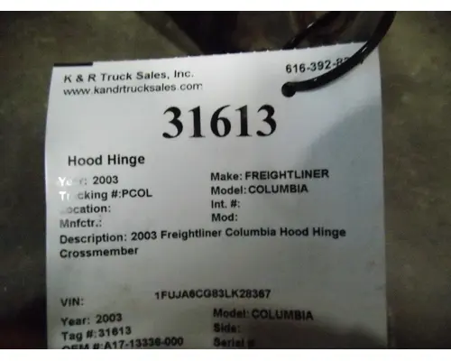 FREIGHTLINER COLUMBIA Hood Hinge