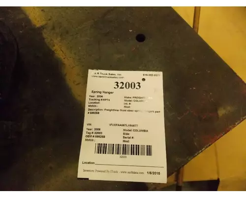 FREIGHTLINER COLUMBIA Suspension Spring Hanger
