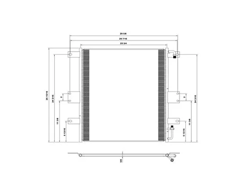 FREIGHTLINER CONDOR AIR CONDITIONER CONDENSER