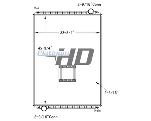 FREIGHTLINER CONDOR RADIATOR ASSEMBLY