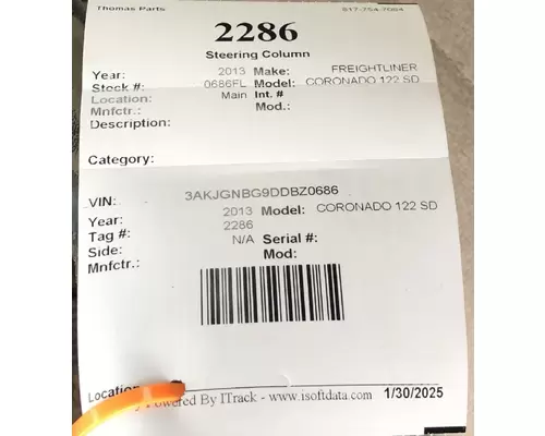 FREIGHTLINER CORONADO 122 SD Steering Column