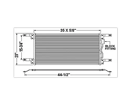 FREIGHTLINER CORONADO AIR CONDITIONER CONDENSER