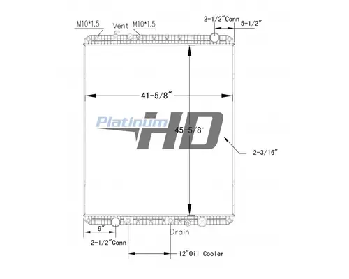 FREIGHTLINER CORONADO RADIATOR ASSEMBLY