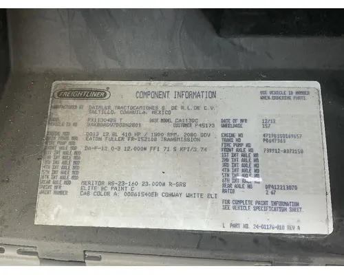 FREIGHTLINER Cascadia 113 Cab Assembly