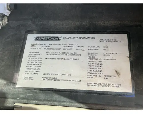 FREIGHTLINER Cascadia 113 Cab Assembly