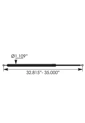 FREIGHTLINER Cascadia 113 Hood Strut