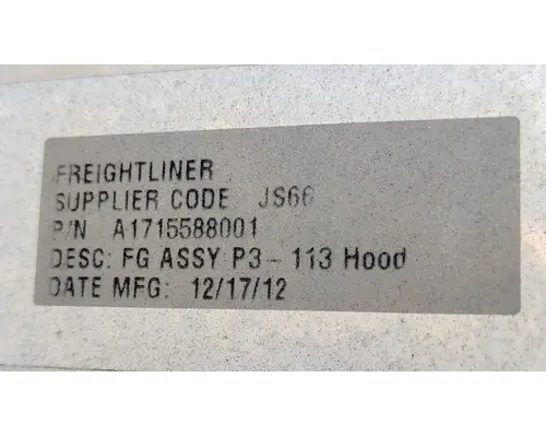 FREIGHTLINER Cascadia 113 Hood