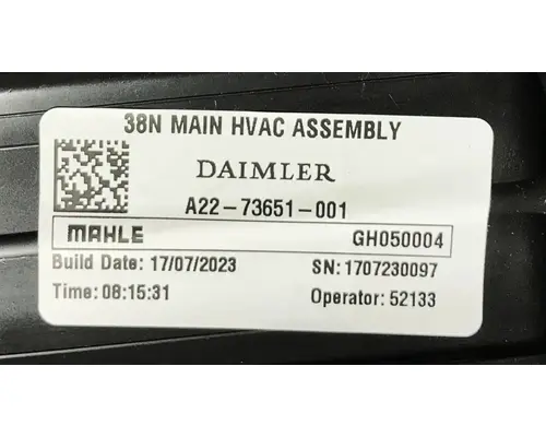 FREIGHTLINER Cascadia 116 Day Cab Interior Parts, Misc.