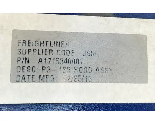 FREIGHTLINER Cascadia 125 Hood