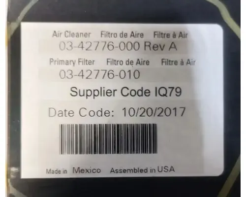 FREIGHTLINER Cascadia 126 Air Cleaner