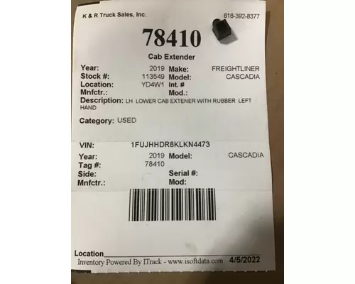 FREIGHTLINER Cascadia  Body Parts, Misc.