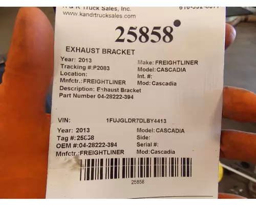 FREIGHTLINER Cascadia  Bracket, Exhaust