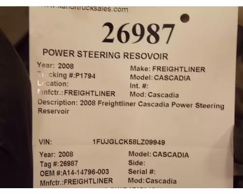 FREIGHTLINER Cascadia  Power Steering Assembly