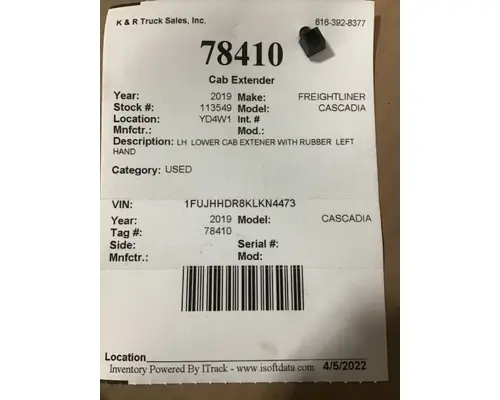 FREIGHTLINER Cascadia  Side Fairing