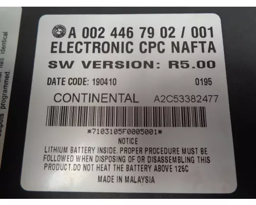 FREIGHTLINER Cascadia-cpcNafta_A0024467902 Electronic Parts, Misc.