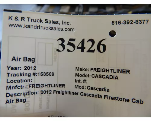 FREIGHTLINER Cascadia Air Bag